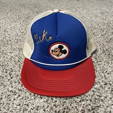 Mickey Mouse Hat Foam Rope Vintage 80 s Mesh Trucker Hat Disney Productions