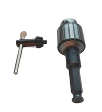 WHITE- 3/8 JACOBS CHUCK WITH 7/16 HEX SHANK DRIVER, LINEMAN USA NEW FREE SHIPING