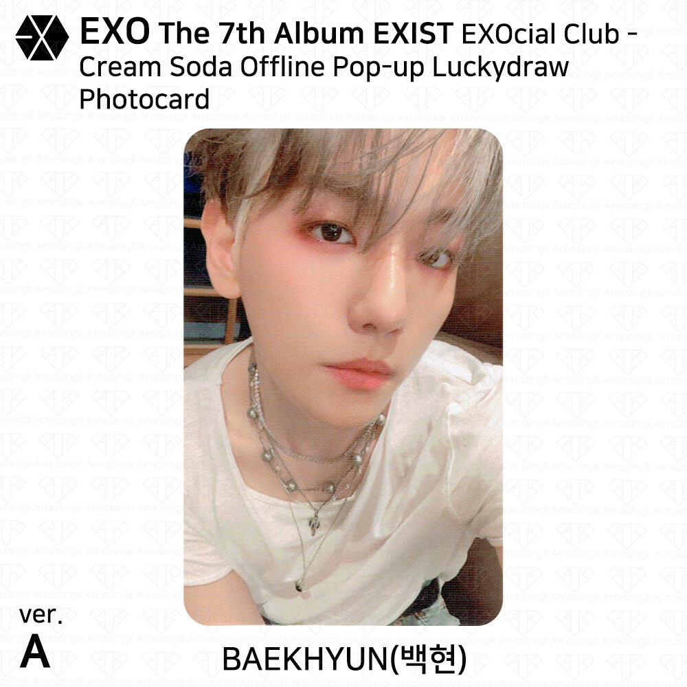 EXO 7th Album EXIST EXOcial Club Cream Soda Offline POP UP Lucky
