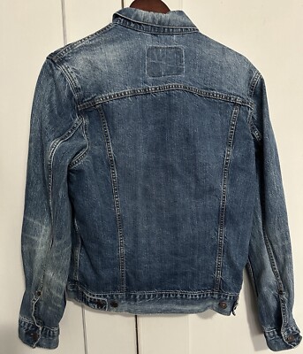 Levi's 70589 Trucker Denim Blue Jean Jacket Mens Size L for
