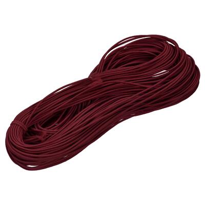 Gummikordel dehnbar Schnur 2mm 49 Meter Weinrot für Armbänder, Halsketten