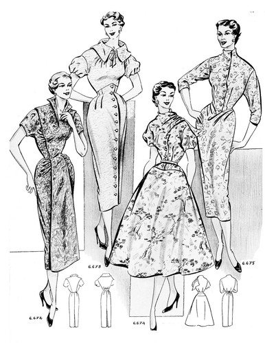 1954 Fall Eclair Coupe Paris Pattern Book Reprint, Dresses, Suits, Coats. - Picture 10 of 11