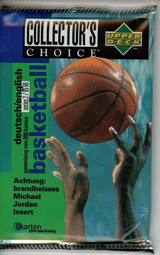 6 PACK LOT 1995/96 UPPER DECK COLLECTOR'S CHOICE SERIES 2 BASKETBALL GERMAN