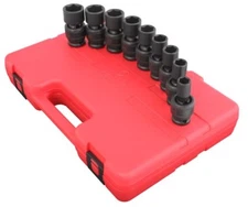 Sunex 9pc 1/2" SAE 6pt Universal Impact Sockets Tools Set Standard 2657