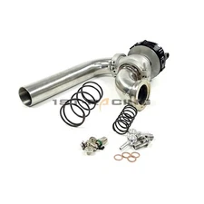 SS304 MVS38 38mm External Wastegate+Exhaust Tube Pipe+ Elbow Inlet Adaptor BlacK
