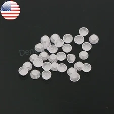 US 10Pcs/Pack Dental Orthodontic Clear Ceramic Lingual Button Bondable Mesh Base