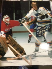 St. Louis BLUES Garry UNGER 7 THREATENS Canadiens DRYDEN Signed 11X14 Holo & COA