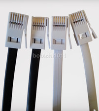 BT 631A PLUG TO CABLE, 6 WIRE TELEPHONE LINE CORD STRAIGHT WIRED LEAD