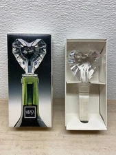 Mikasa Venus Heart Shaped Lead Crystal Bottle Stopper