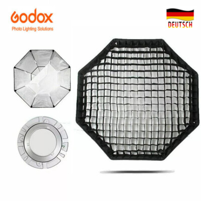 Godox 140CM 55'' Studio Flash Octagon Softbox Bowens Mount With Grid Honeycomb