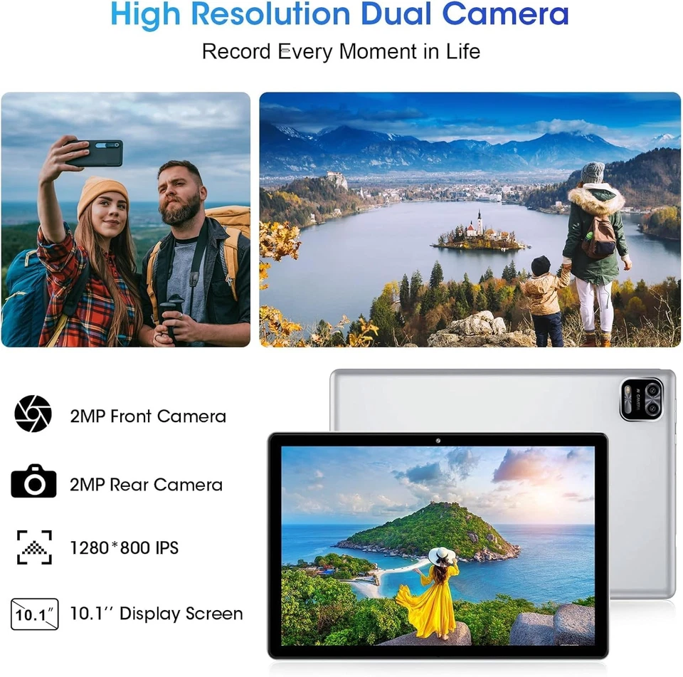 10'' Android 12 Tablet 10 inch Tablet Octa-Core 5GWiFi6 3GB RAM 64GB ROM 6000mAh - Image 4 of 4