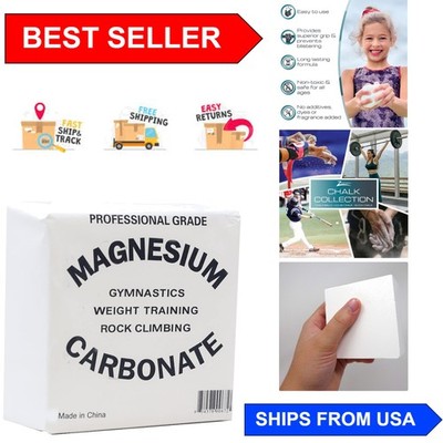 Ambidextrous 2oz Block Chalk - Ideal for Crossfit, Bouldering & Fitness Training