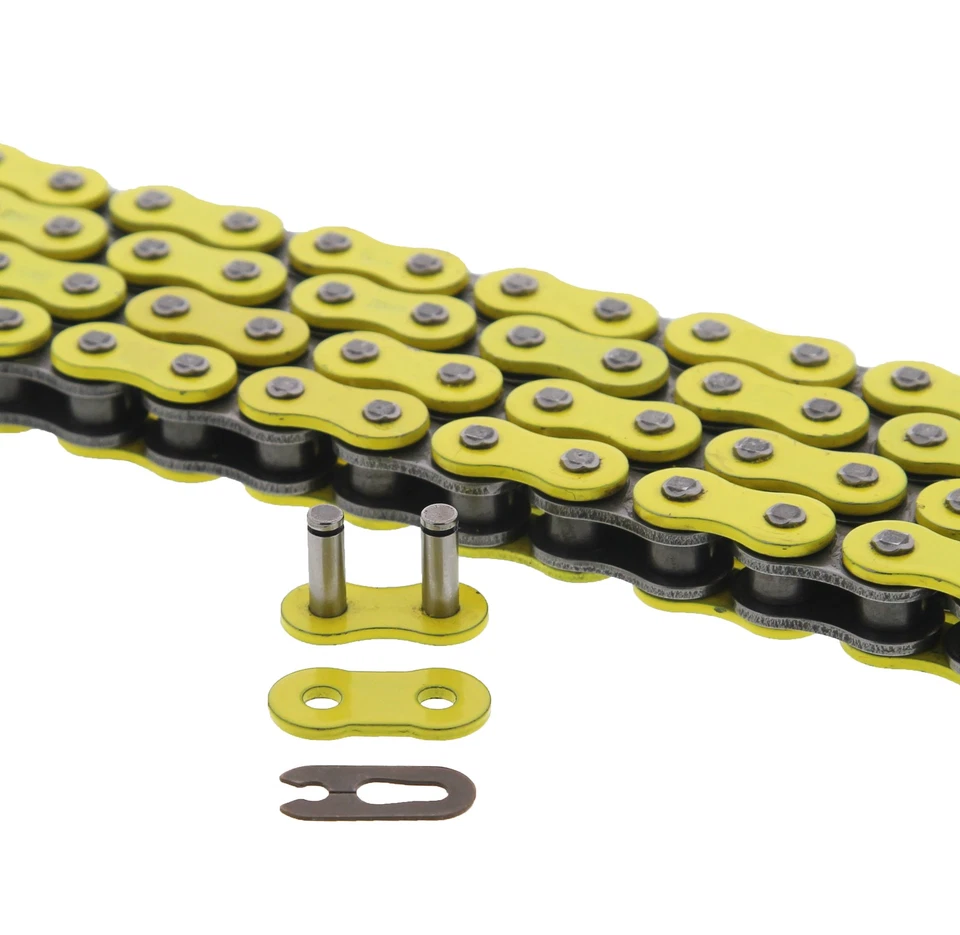 Yamaha YZ125 1989-1992 / 2001-2013 Yamaha WR250 F amarillo cadena sin junta tórica 114L Foto 3 de 3