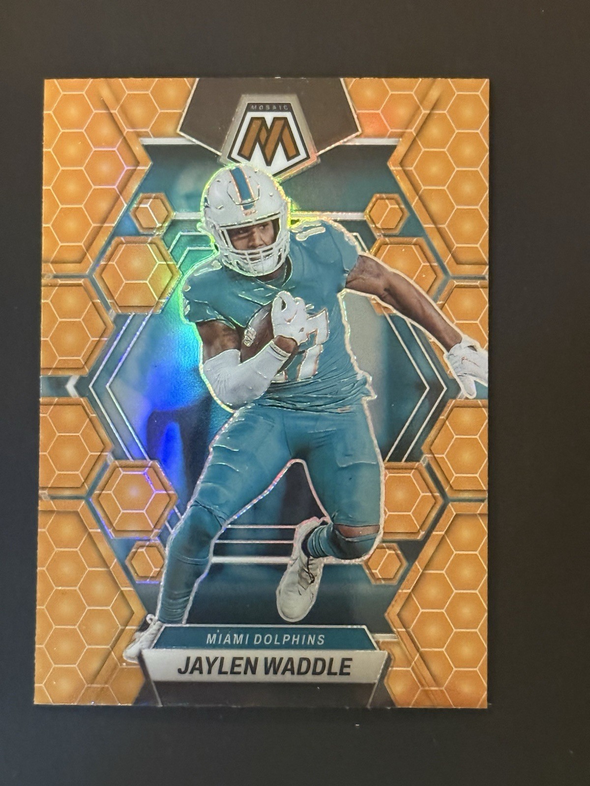2023 Panini Mosaic Honeycomb Mosaic Parallel #145 Jaylen Waddle Miami Dolphins
