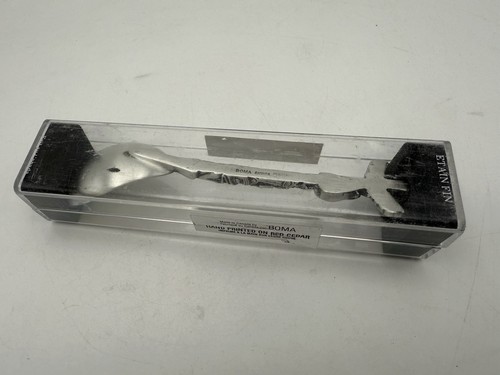 NEW BOMA Fine Pewter Totem Pole Spoon Handle 6" Pacific Northwest Canada in Case - Picture 3 of 4