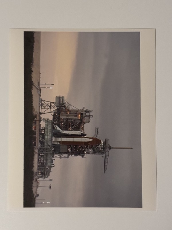 NASA STS-55 Columbia At Sunset On Pad 39A Press Photo