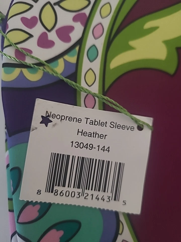 VERA BRADLEY Heather Neoprene Tablet Padded Sleeve iPad Case NWT - Image 3 of 4