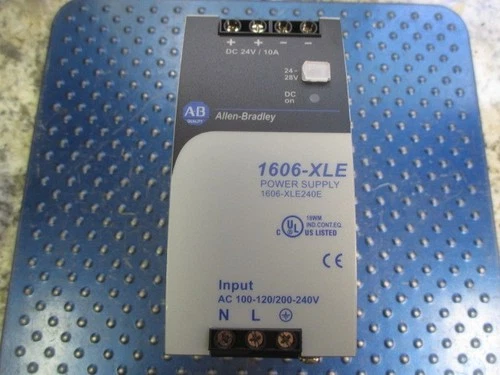 ALLEN BRADLEY POWER SUPPLY 1-PHASE 24V 10A 240W SER A 1606-XLE240E