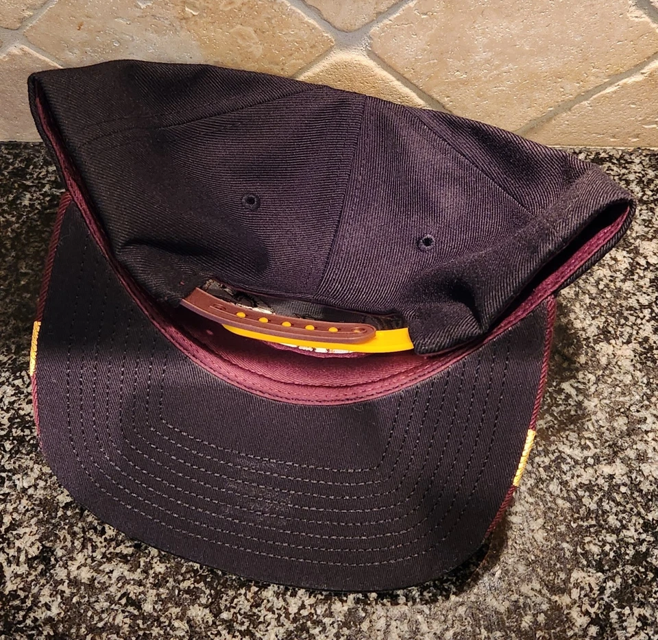 ASU Arizona State Sun Devils Zephyr Black Adjustable Flat Billed Hat Cap - Image 4 of 4