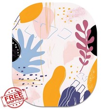 Atufsuat Small Mouse Pad, 6 x 7 Inch, Oval Mini Mouse Pad with Non-Slip Rubbe...