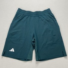KB9651 Adidas Men's 9" Tennis Climacool Ergo Shorts Aurora Ivy Green Size Medium