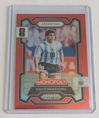 Card Parallel RED PRIZM Nr.3 DIEGO MARADONA Panini Monopoly World Cup 2026