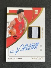 Toumani Camara 2023-24 Panini Immaculate Collection Rookie Patch Auto 18/99 RC