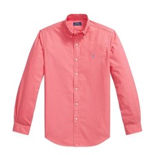 Polo Ralph Lauren Custom Fit Garment-Dyed Oxford Shirt Pale Red