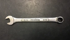 3/8" Combo Wrench Progress, 12 Point Chrome Vanadium Drop Forged, JAPAN
