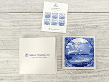 Holland America Line Blue Delft Tile Coaster
