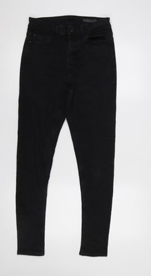 Marks and Spencer Damen Schwarz Skinny Stretch Jeans Größe 10 Tall