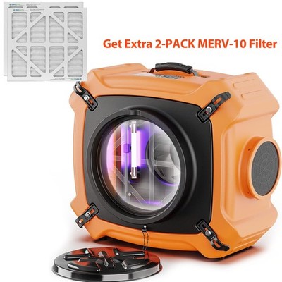 ALORAIR PureAiro HEPA Max 970 Air Scrubber 3-Stage Filtration w/UV-C & Hourmeter