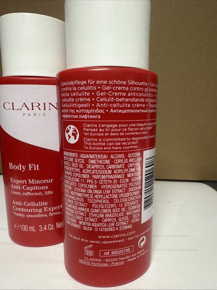 PACK DE 2 CLARINS BODY FIT Experto en Contorno Anticelulítico, 3,4 oz cada uno SIN CAJA Foto 3 de 4
