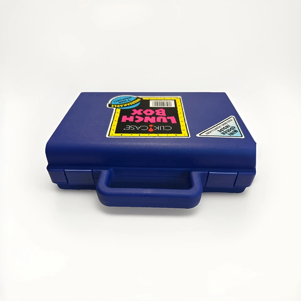 NUEVO DE COLECCIÓN 1990 Caja de almuerzo Blue Clim Case con mini refrigerador aislado rosa Foto 2 de 4