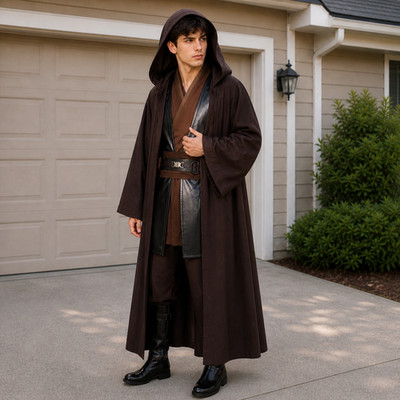 Anakin Skywalker Cosplay Costume Adult Star Wars Jedi Outfit Full Set Halloween