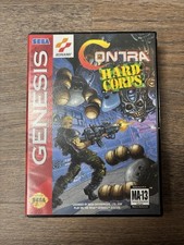 BOX ONLY Contra: Hard Corps Sega Genesis, Konami Hard Case Cartridge READ