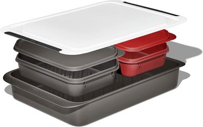 OXO Outdoor Grilling Prep and Carry System Containers w/Cutting Board Lid