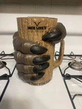 Jack Links Beef Jerky Sasquatch Hand Plastic Display Mug Advertising Cup 10”