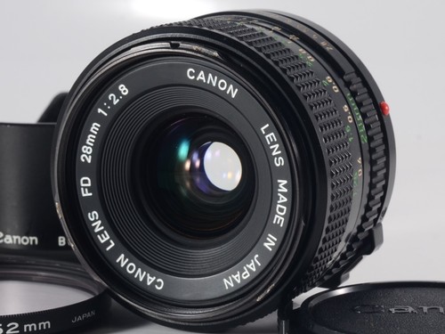 Canon New FD 28mm f/2.8 Wide Angle Manual Focus Lens Canon FD Very Good+ Japan