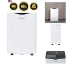 35 Pint 3,000 sq. ft. Portable Dehumidifier, 3-Speed, Easy-carry handle - HD3...