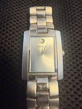 Movado Esperanza Women  s Watch Silver Museum Dial Swiss Quartz NEW Battery