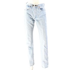 90s Womens 7 x 34 Light Wash High Waist Wrangler Jeans Straight Leg