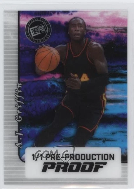 2024 Leaf Collective Pre-Production Proof Silver Clear Unsigned 1/1 AJ Griffin