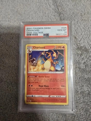 PSA 10 Charizard 025/185 Swsh04: Vivid Voltage Regular