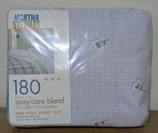 Martha Stewart Everyday One Full Sheet Set Floral 180 Thread Count K-Mart New