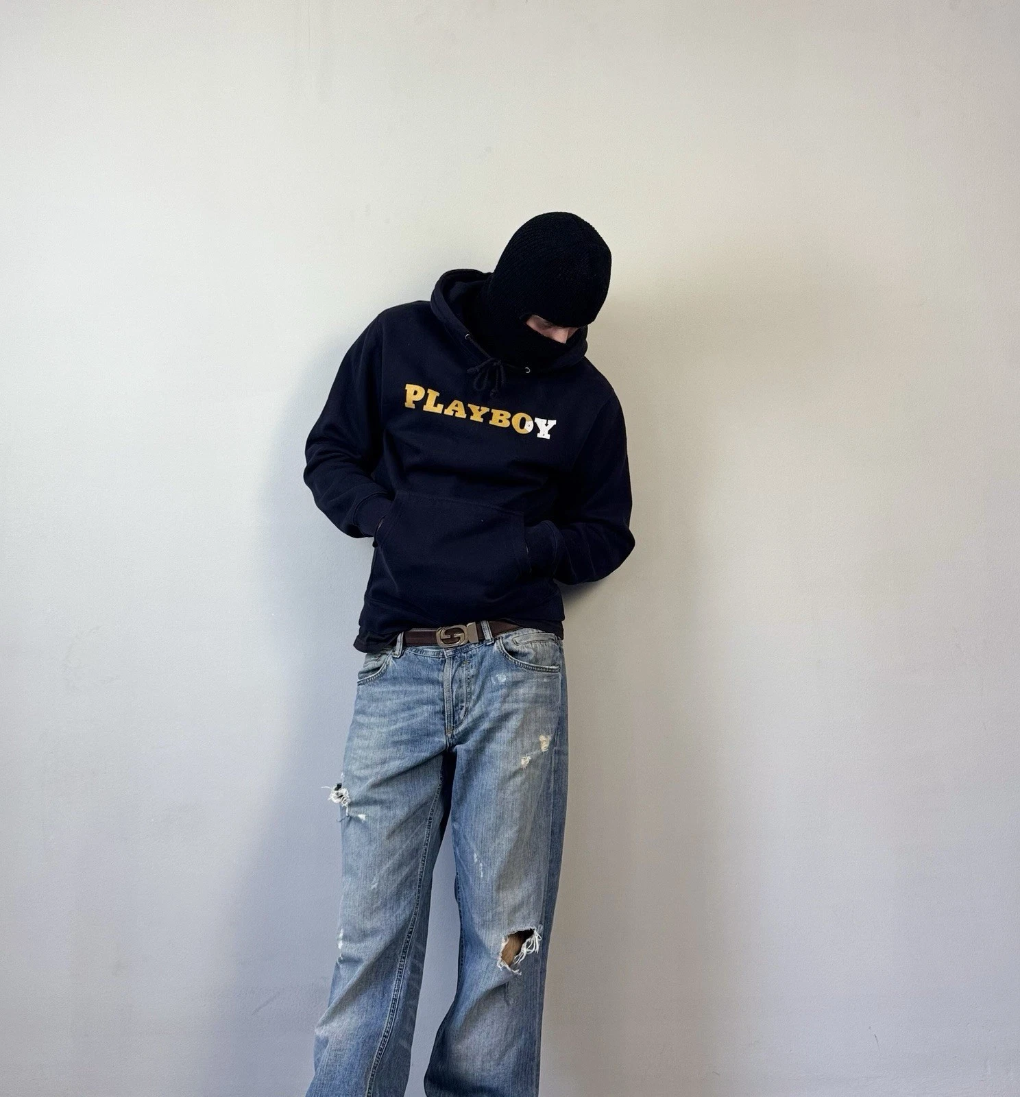 Sweat à capuche oversize Playboy rare streetwear hype