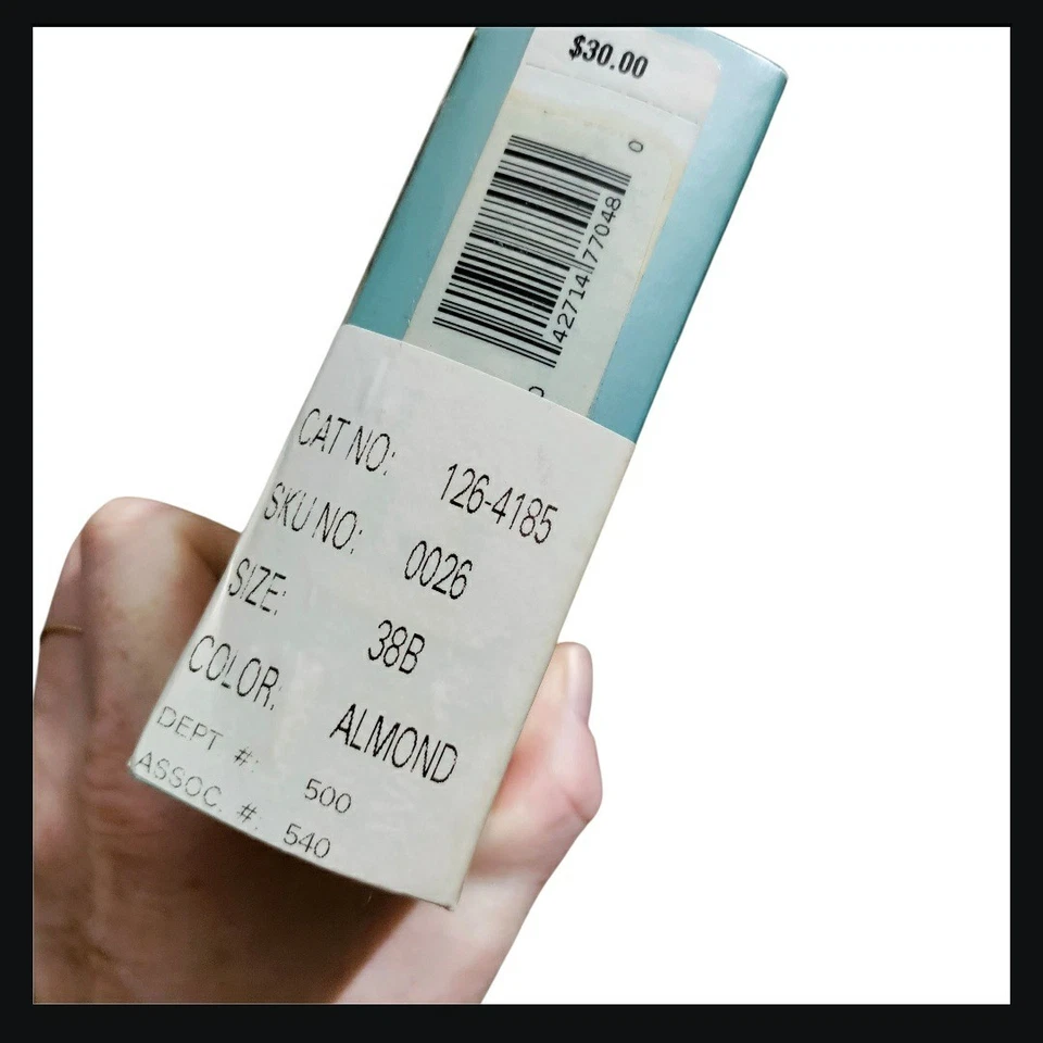 Sujetador sin aros con correa de cojín Underscore-#2788, Almond 38B Nuevo en caja Foto 3 de 4