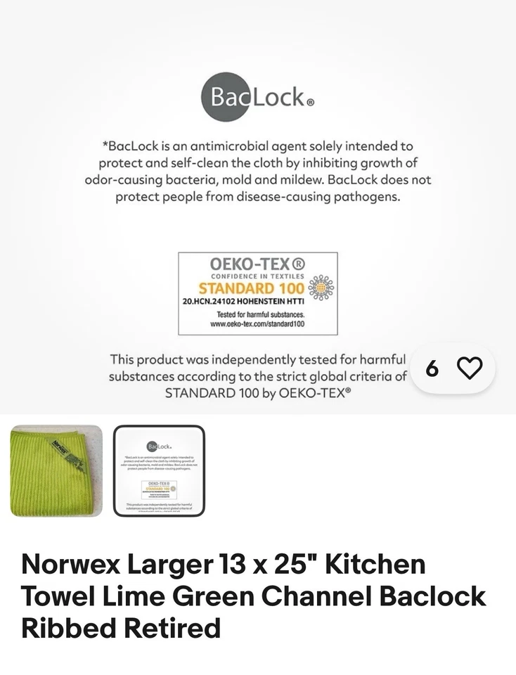 Juego de 4 toallas de cocina de microfibra Norwex usadas suavemente Foto 2 de 2