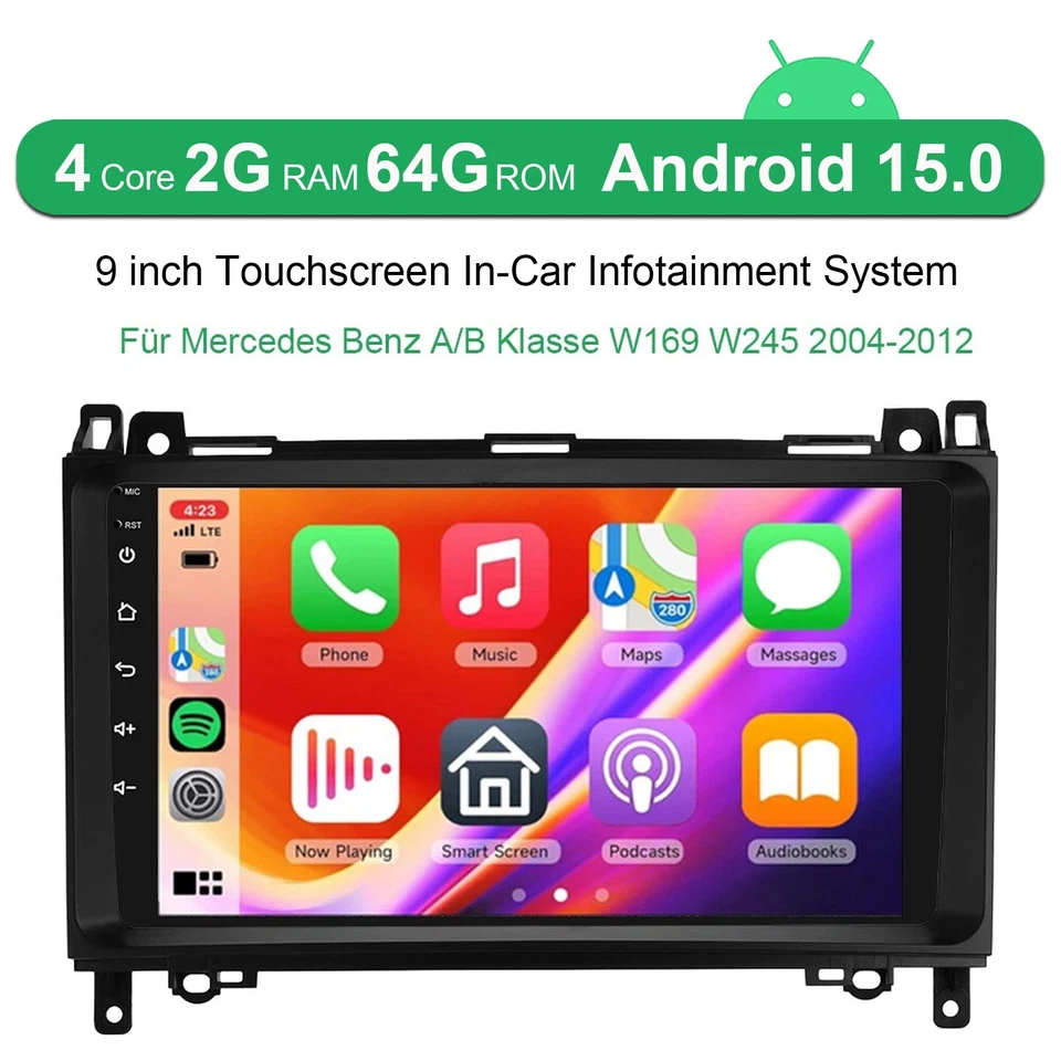 DAB+ 9" Für Mercedes Benz Vito W639 W447 2006-2024 Android 15 Autoradio GPS Navi - Bild 4 von 4