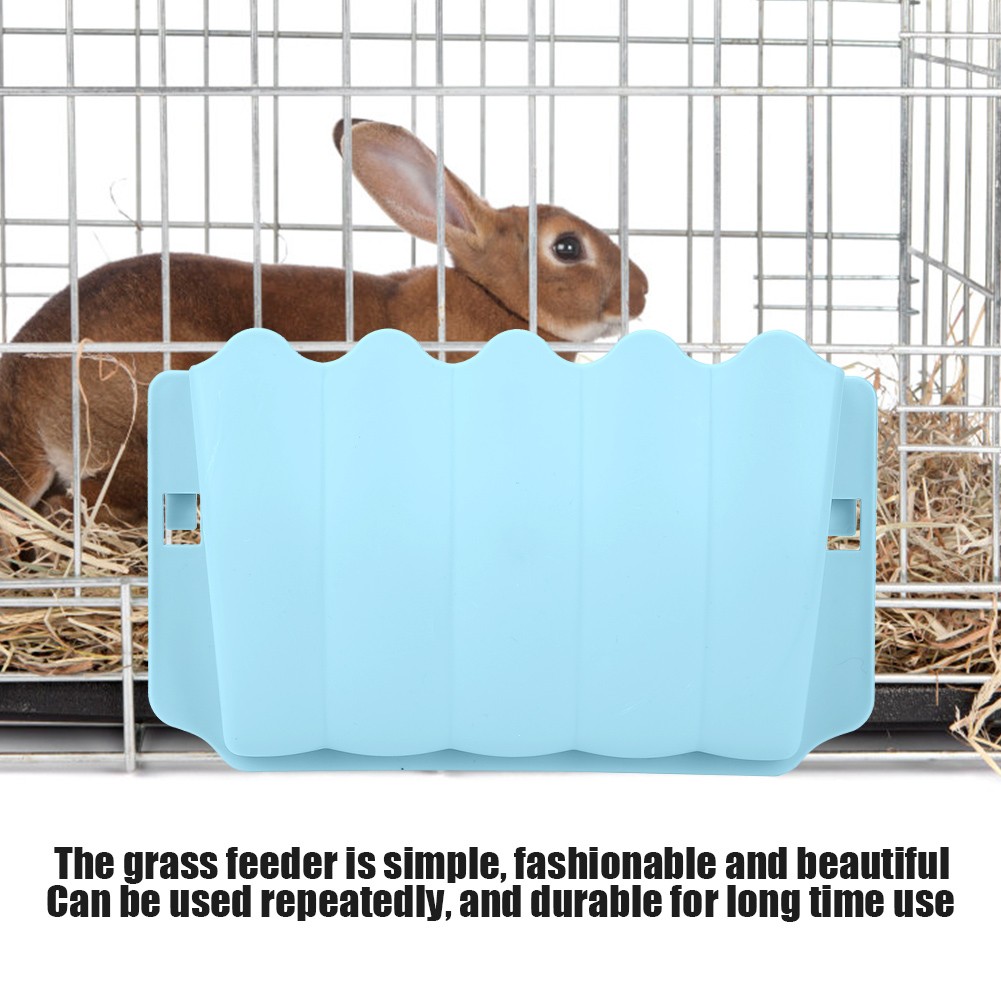 Simple Plastic Grass Feeder Beautiful Bowl Dish For Rabbits